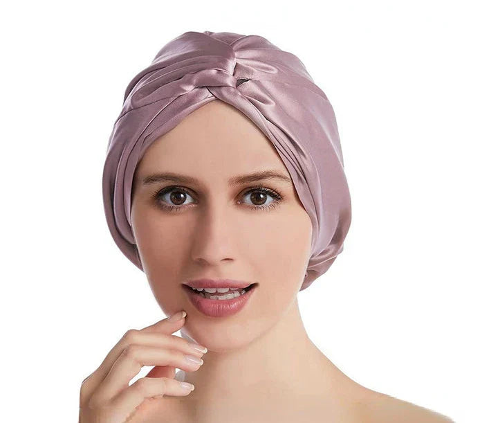 Josephine - Luksuriøs satengvridet turban hårinnpakning