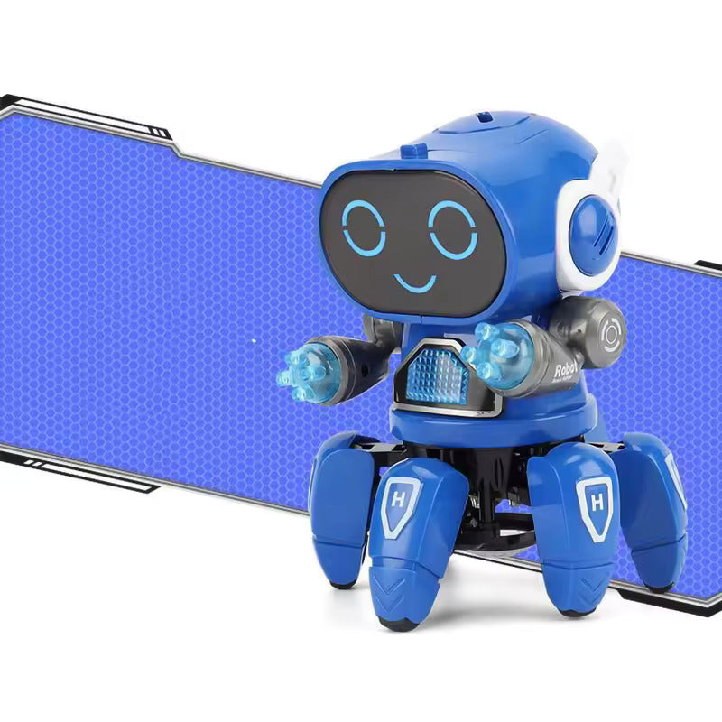 RoboGroove - interaktiv syngende og dansende robot med fargerike LED-lys