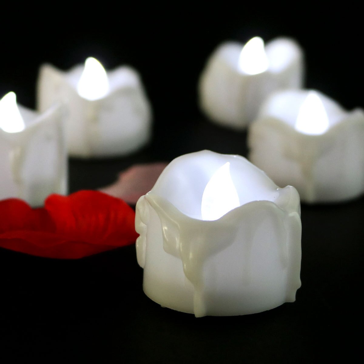 GlowEase LED-stearinlys med fjernkontroll