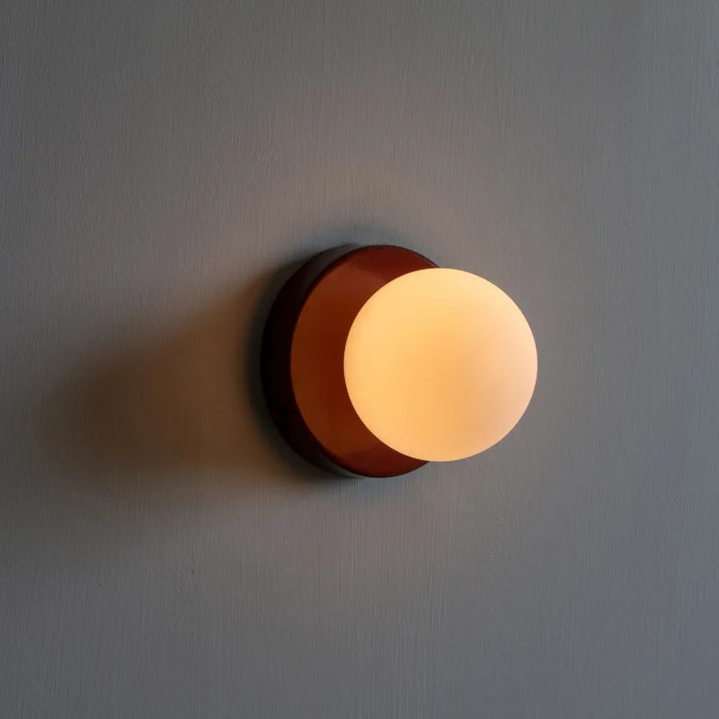 LumiGlobe - Moderne vegglampe fra midten av århundret med glasskule
