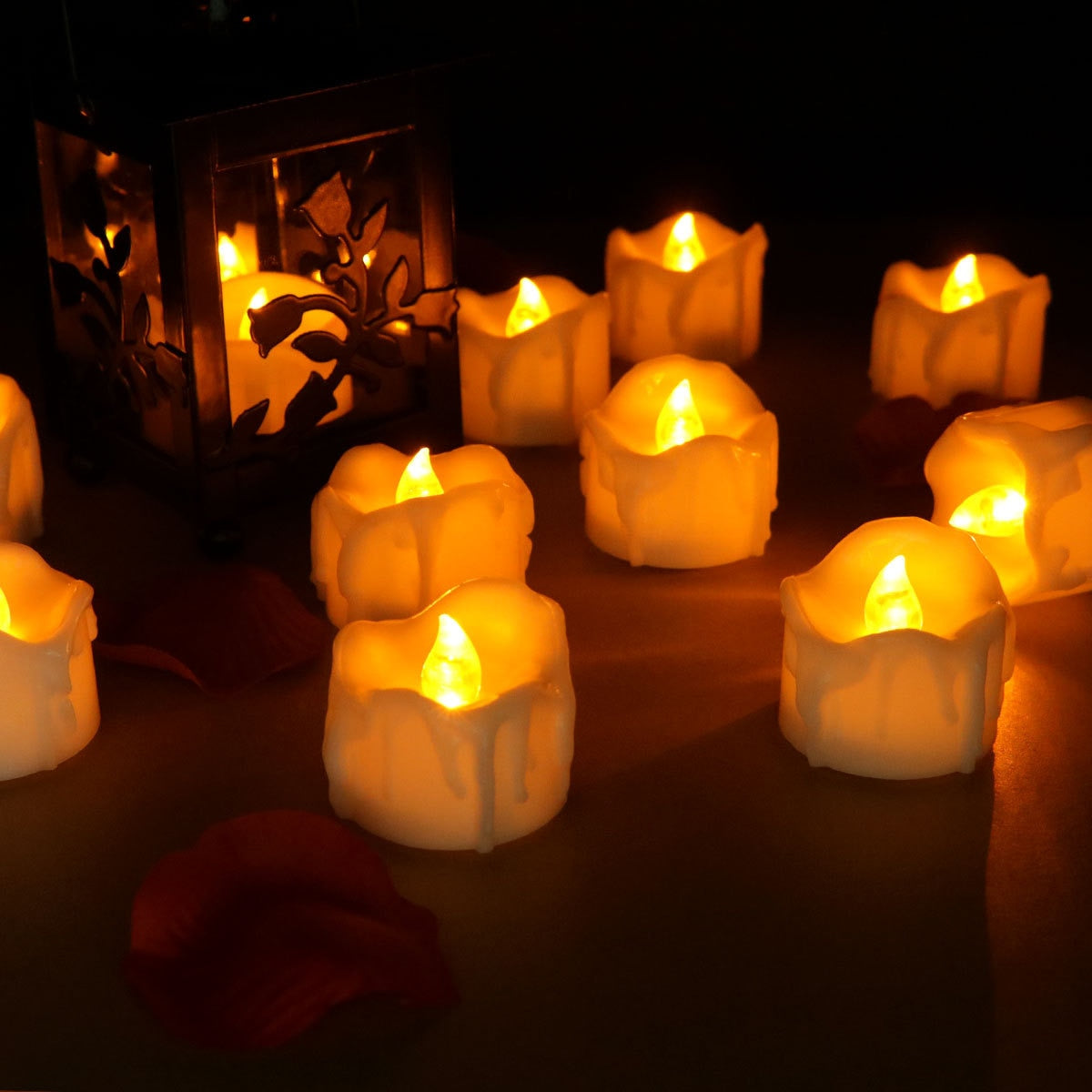 GlowEase LED-stearinlys med fjernkontroll