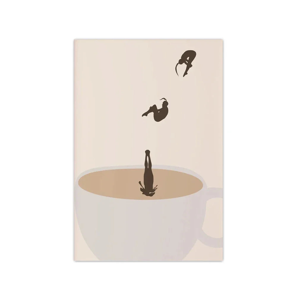 MugDive - Snodige kaffeinspirerte kunstplakater