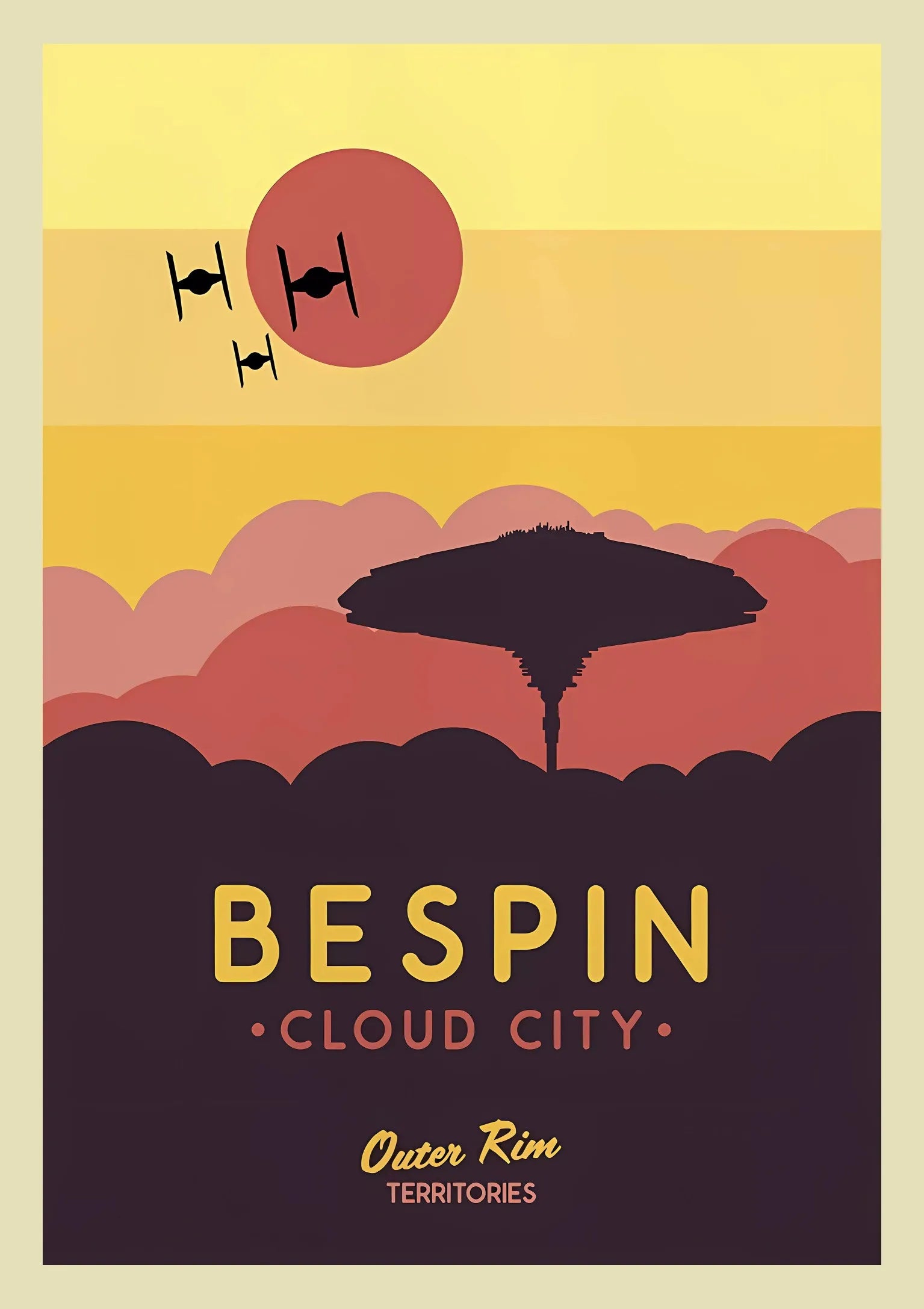 GalacticGetaways - Klassisk Star Wars-reiseplakat