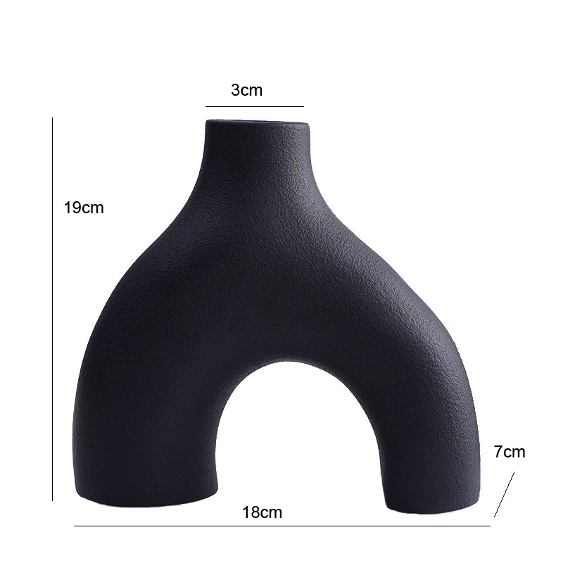 Orbiform Keramikkvase – Moderne Minimalistisk Rund Design