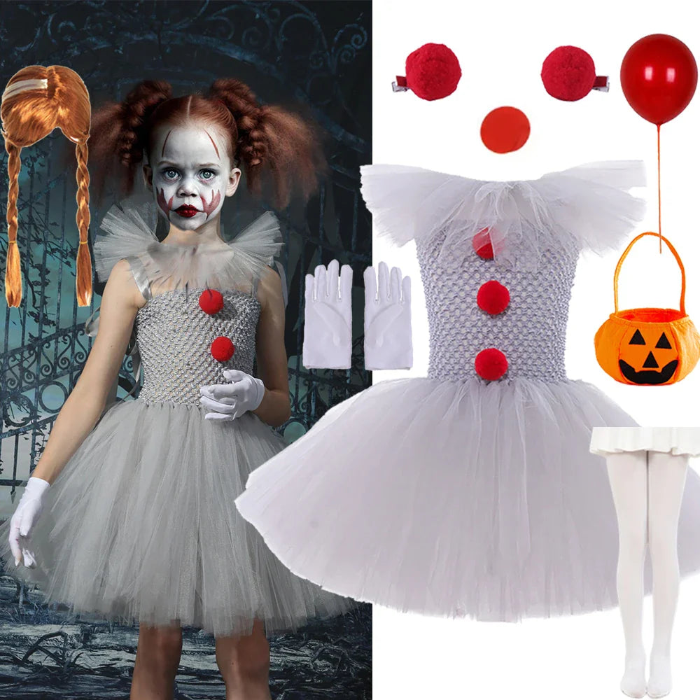 Charlotte Creepy Clown Tutu-kjole