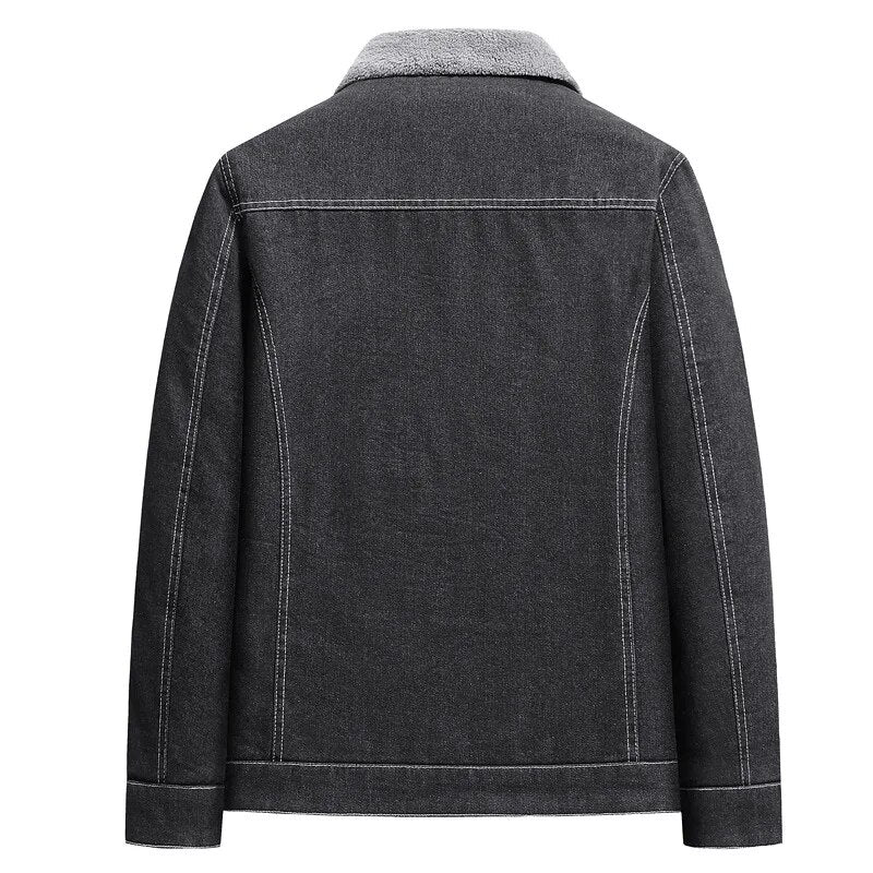 Vincent - Denimjakke i sherpa-foret Heritage for menn
