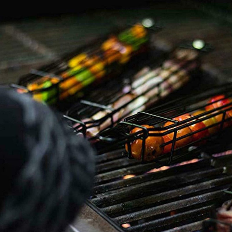 GrillMester Premium Grillkurvsett med varmebestandige håndtak