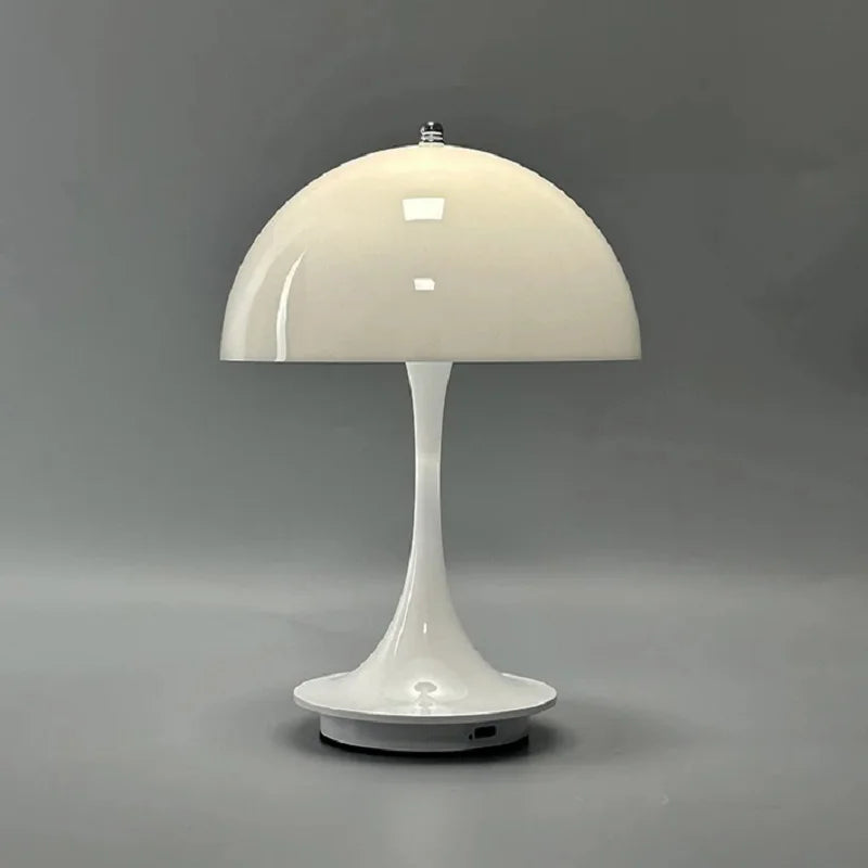 Mushroom 3-fargede oppladbare LED-bordlamper med dimming