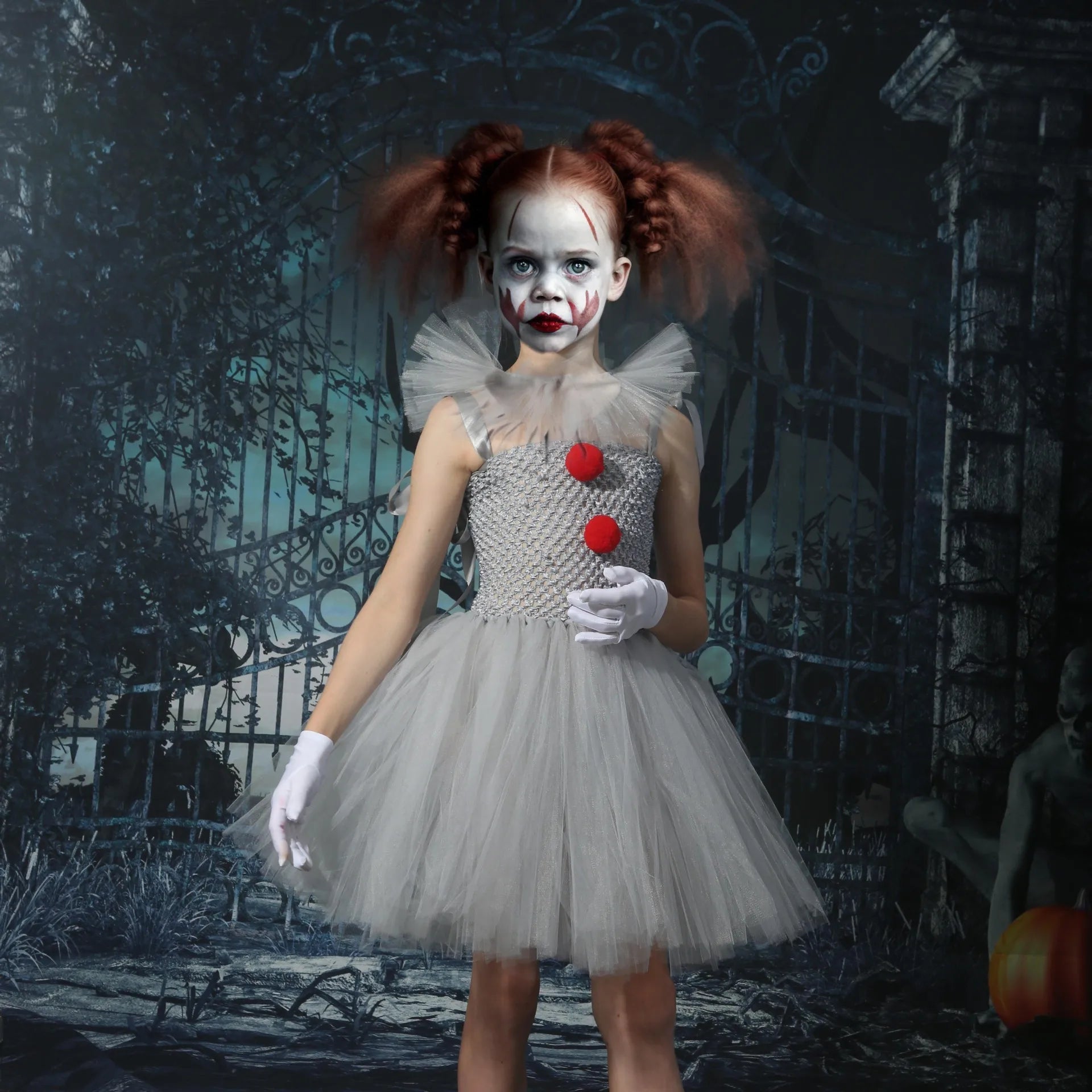 Charlotte Creepy Clown Tutu-kjole
