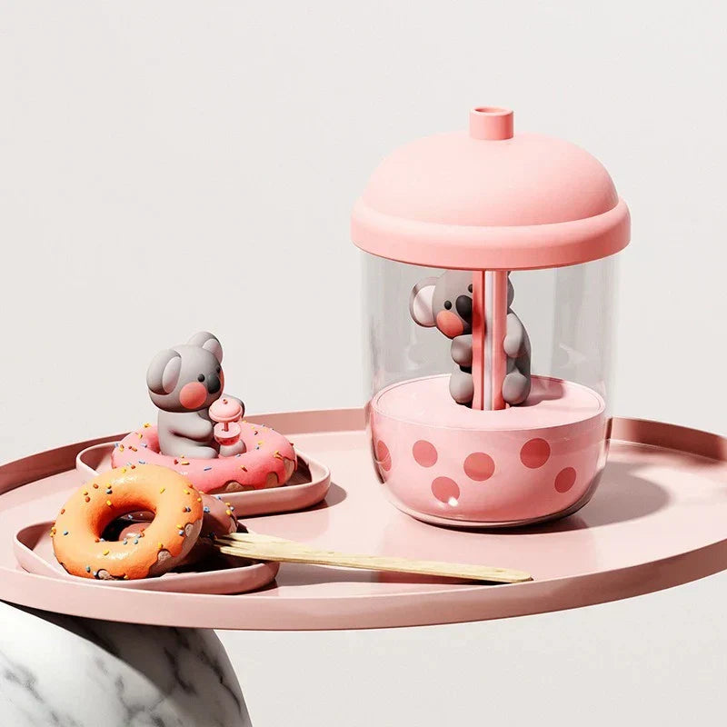 Koala Breeze Diffuser – Leken koppdesign med spinnende koala