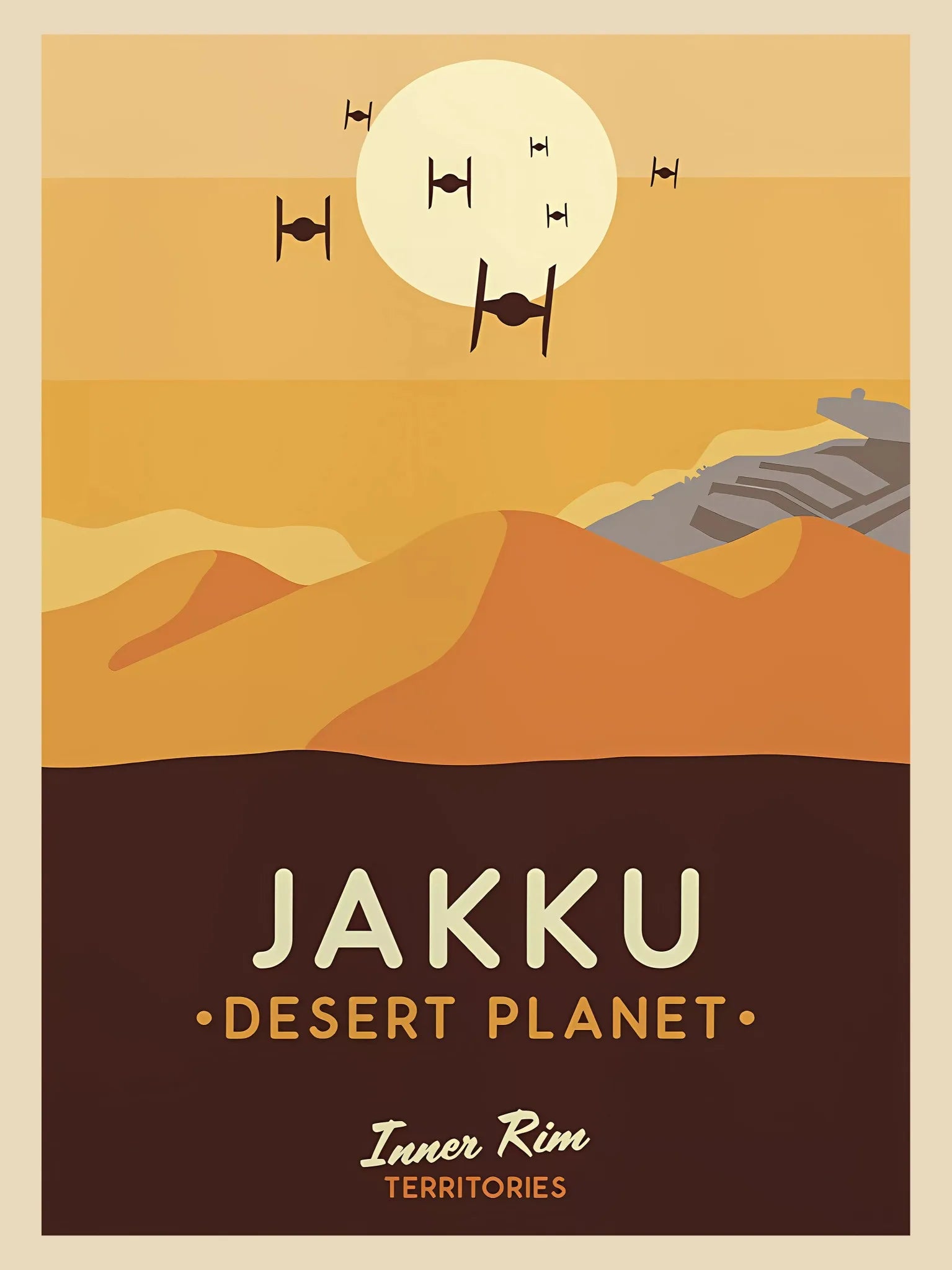 GalacticGetaways - Klassisk Star Wars-reiseplakat