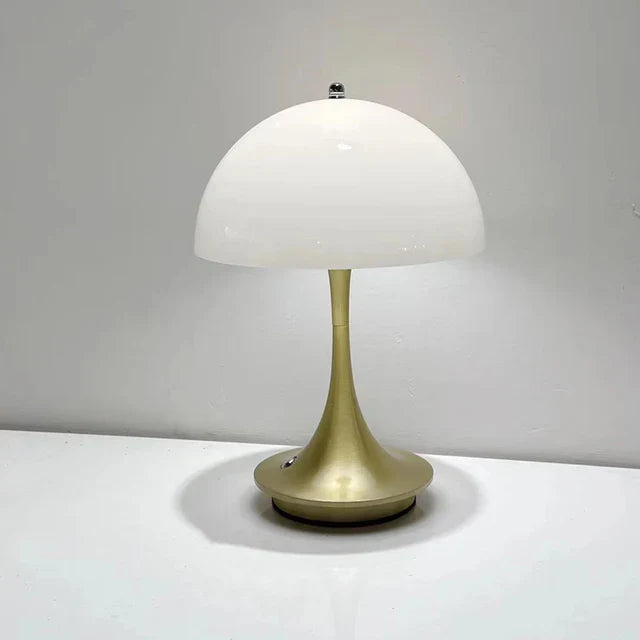 Mushroom 3-fargede oppladbare LED-bordlamper med dimming