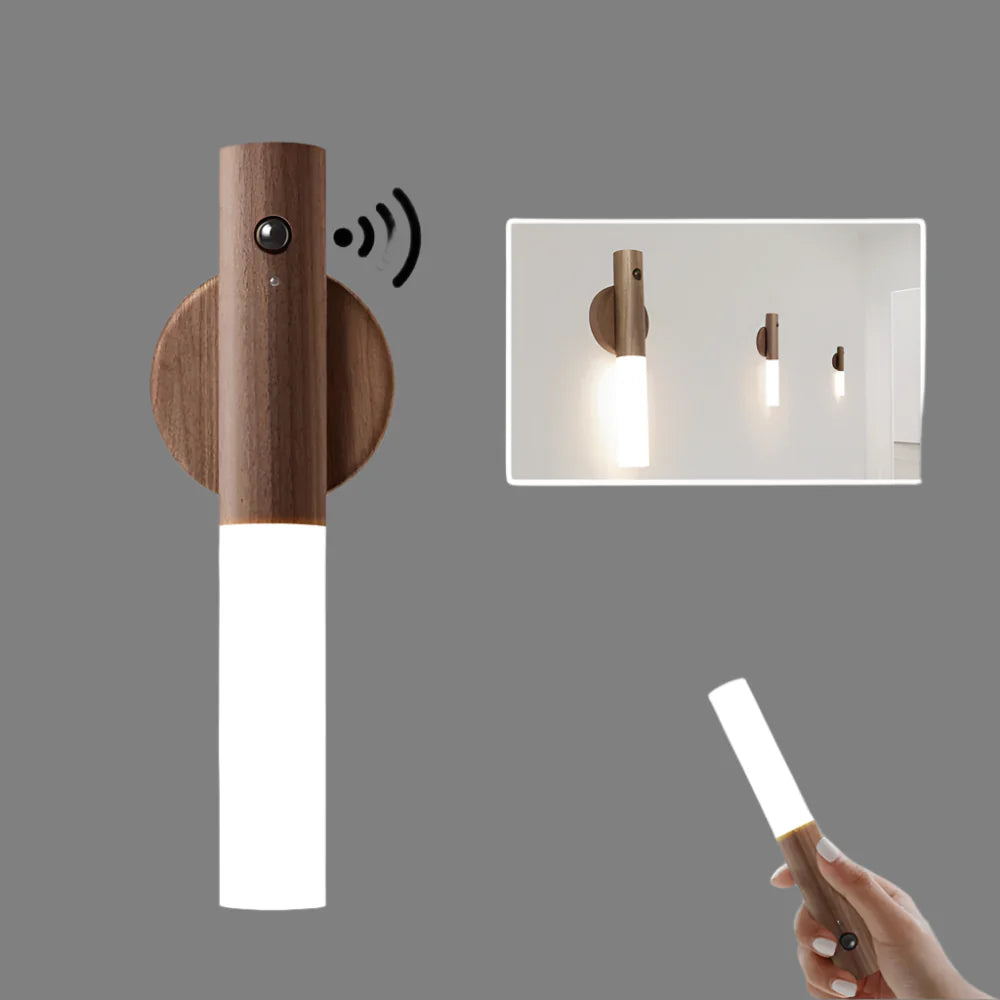 LumoGlow - Minimalistisk LED nattlys med bevegelsessensor og trefot