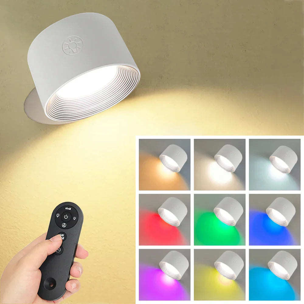 LumeGlow - Moderne vegglampe med farge og justerbar lysintensitetskontroll