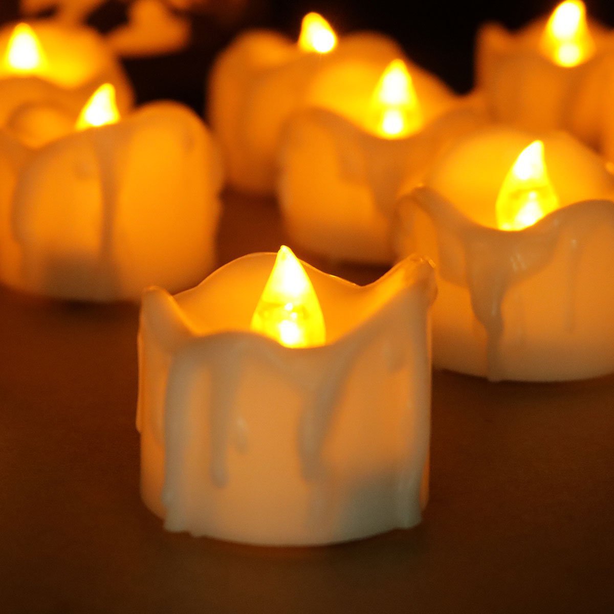 GlowEase LED-stearinlys med fjernkontroll