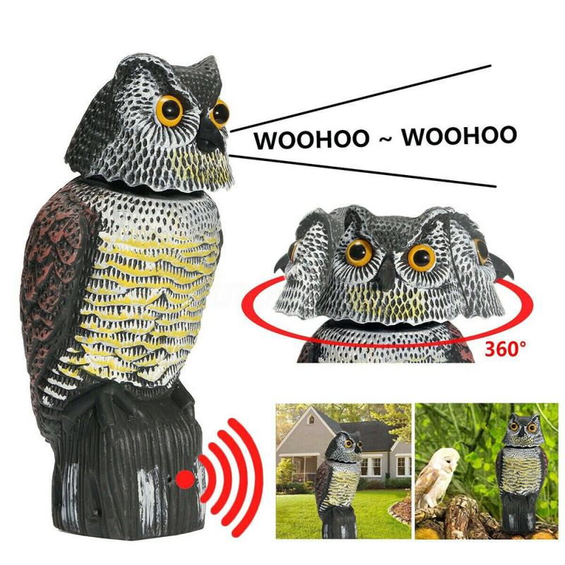 OwlGuard - Realistisk ugledekorasjon for utendørs fugler
