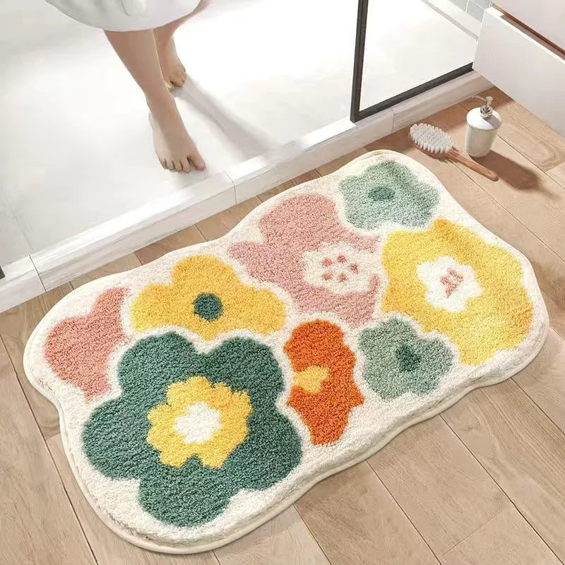Blomstebløv sklisikker baderomsmatte