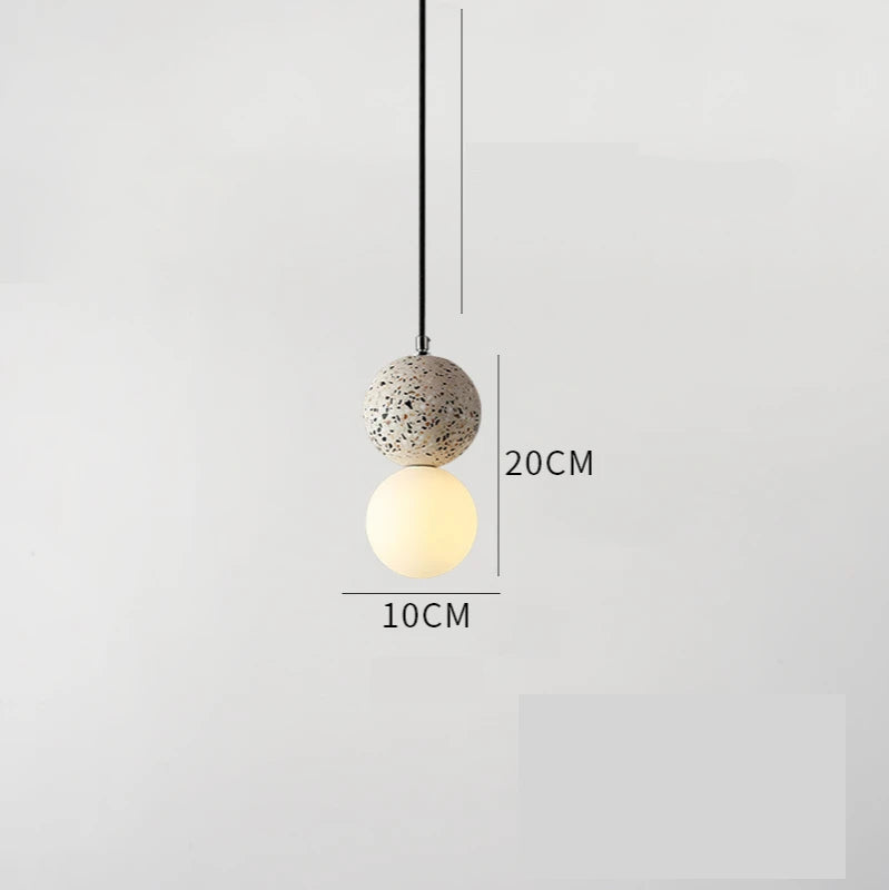 LumiOrb - Minimalistisk taklampe med glassskjerm