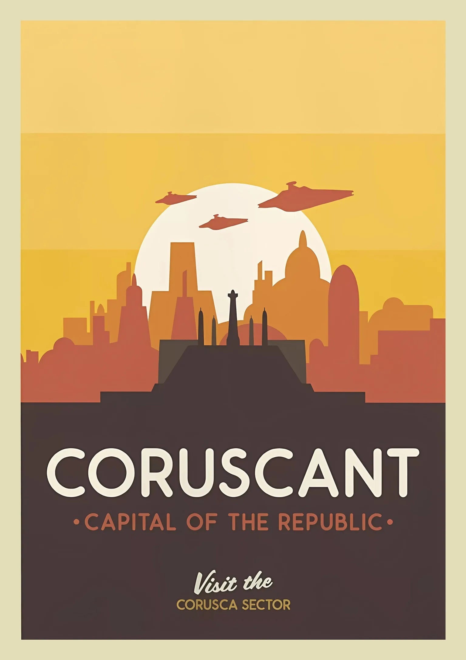 GalacticGetaways - Klassisk Star Wars-reiseplakat