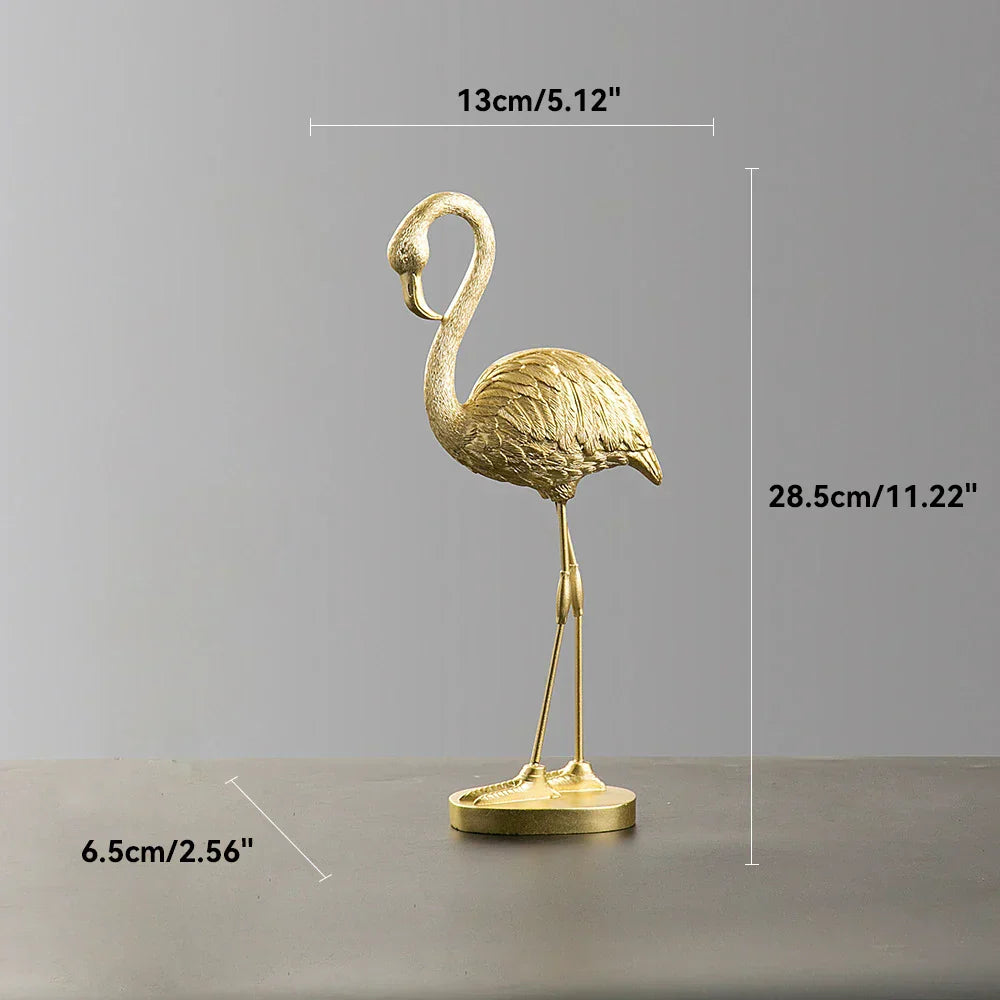 Flamora dekorativ flamingofigur – Elegant og unik karakter for hjemmet ditt