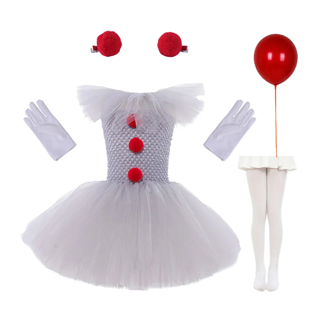 Charlotte Creepy Clown Tutu-kjole
