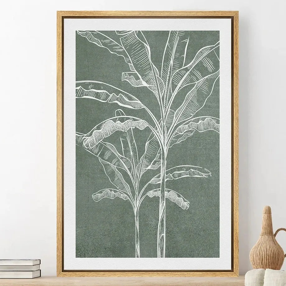 TropicalTranquil - Elegant botanisk veggplakat