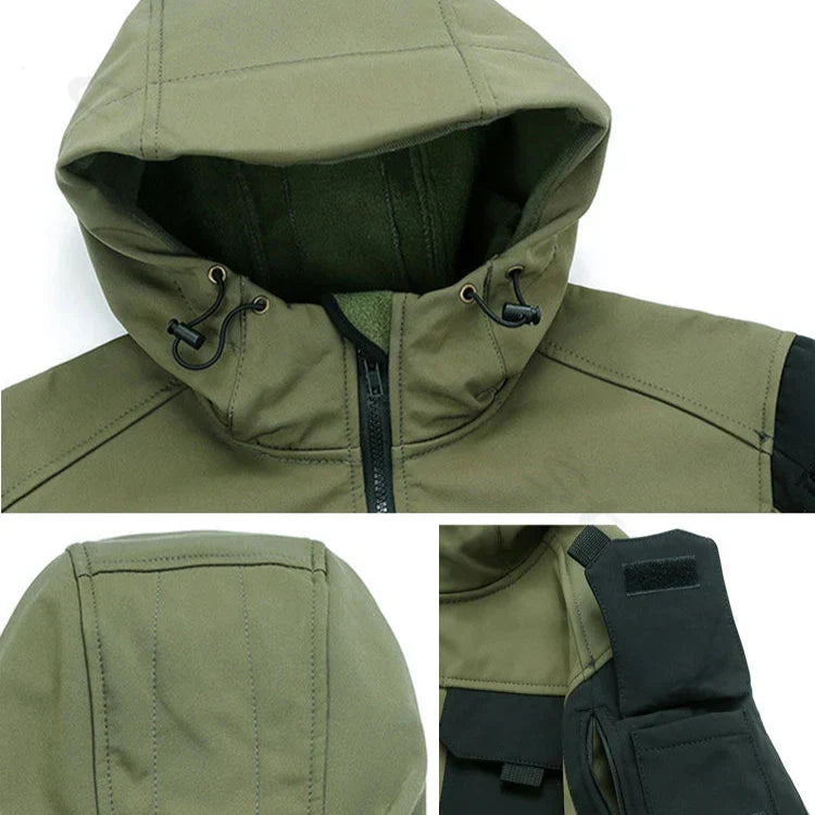 Atlas funksjonell jakke - vanntett design med flere lommer