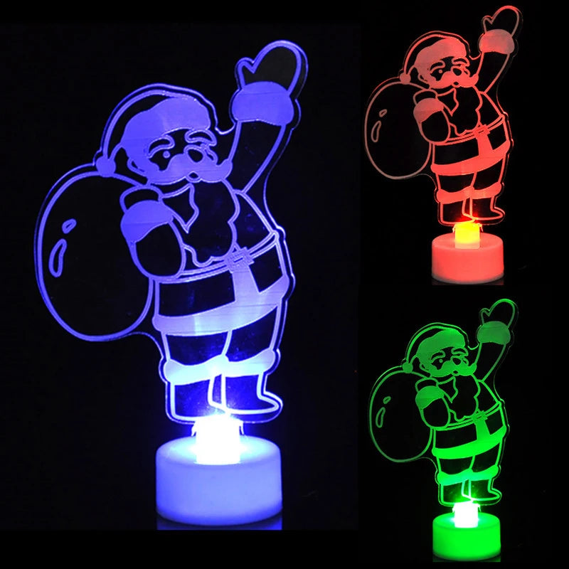 FrostyGlow - fargerike LED-snømannlys