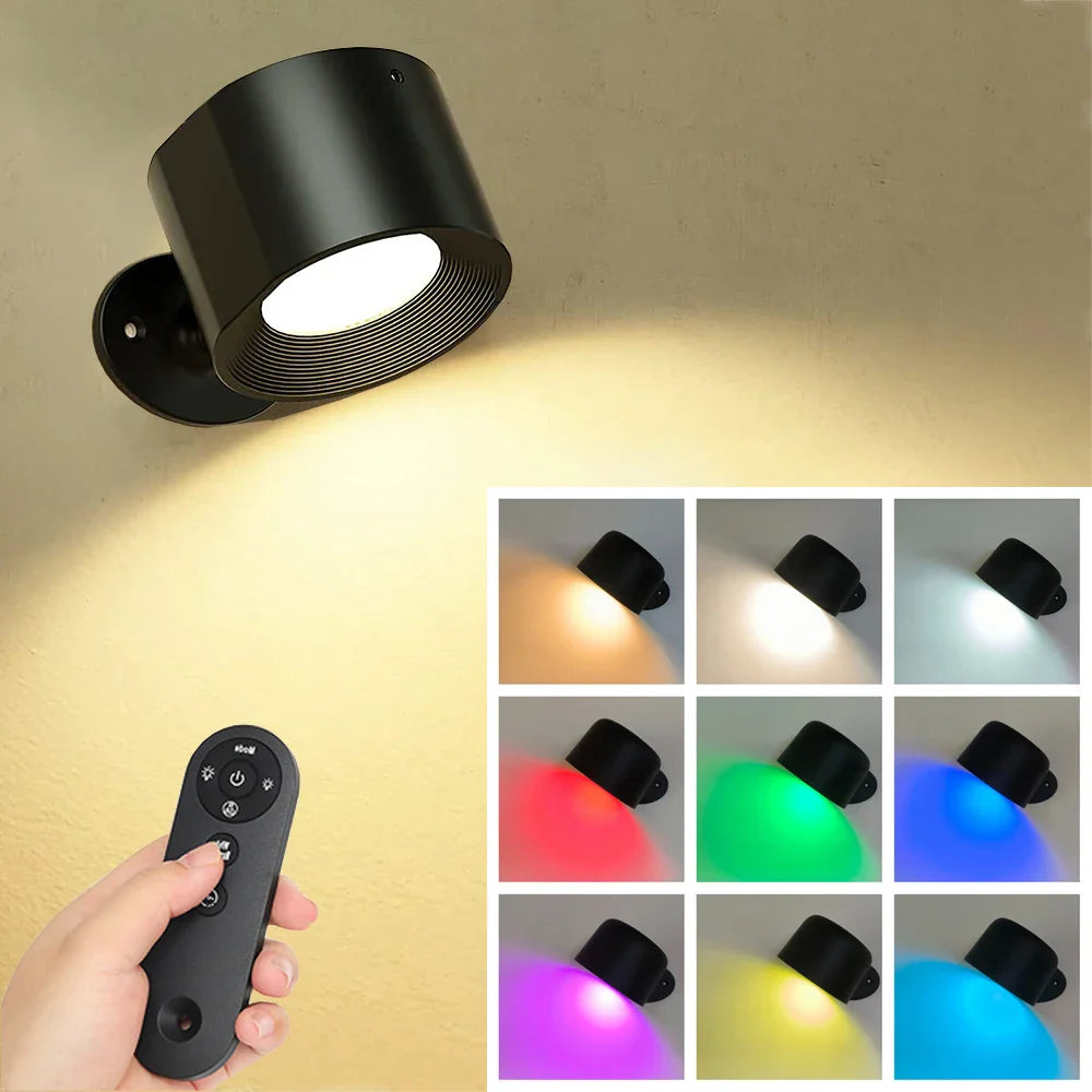 LumeGlow - Moderne vegglampe med justerbar farge- og lysstyrkekontroll
