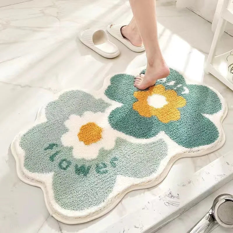 Blomstebløv sklisikker baderomsmatte