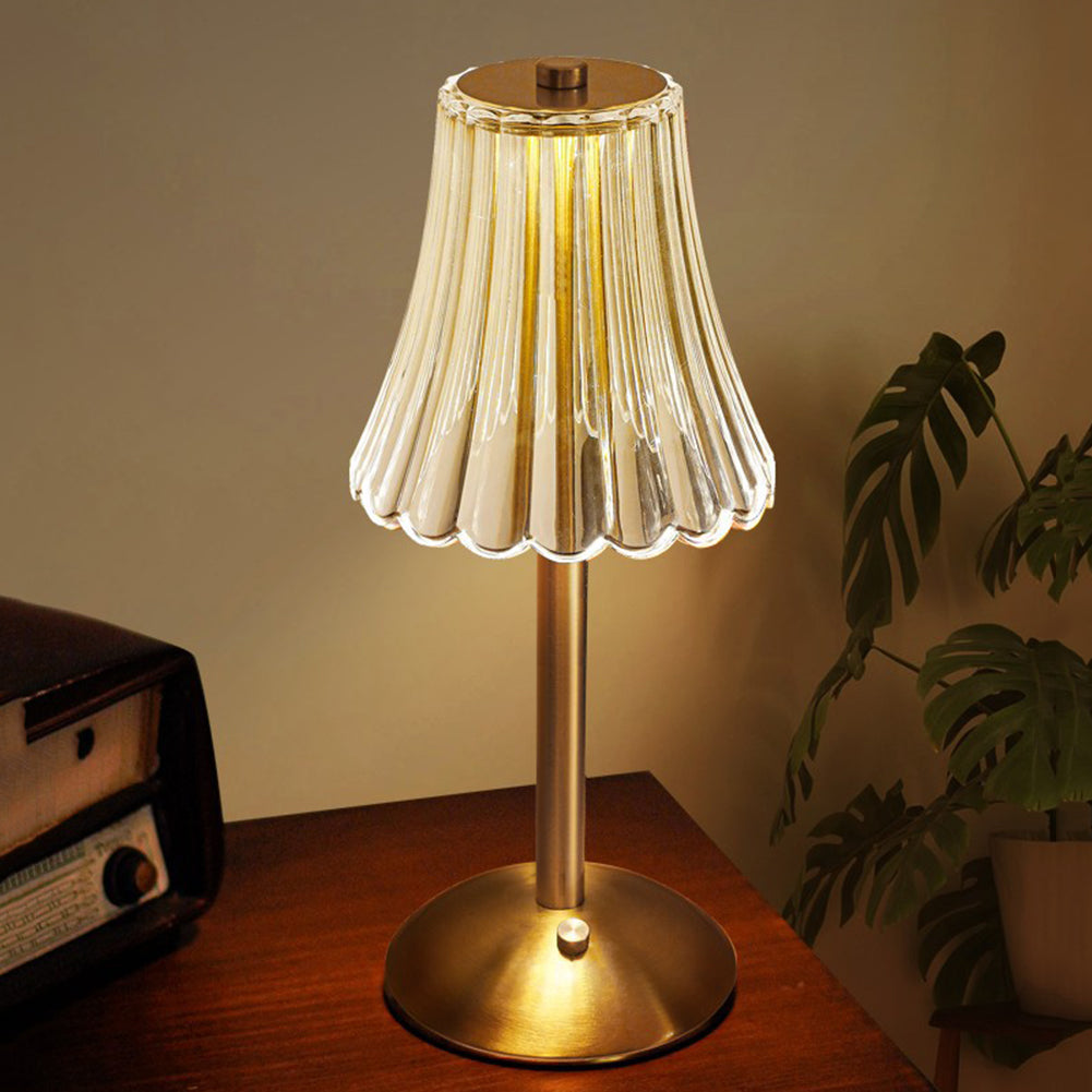 Elegant krystallbordlampe