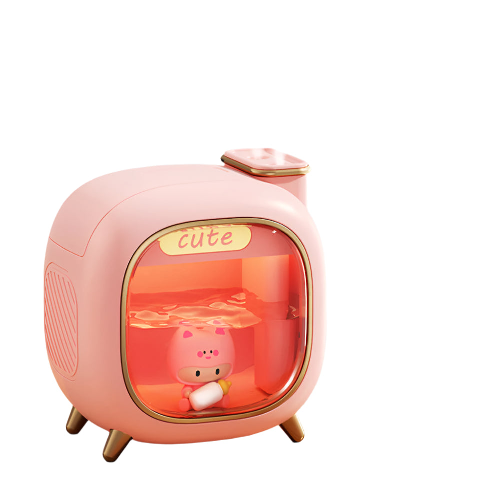 MistJoy Mini Luftfukter – Dobbel Mistdiffuser med mykt omgivelseslys