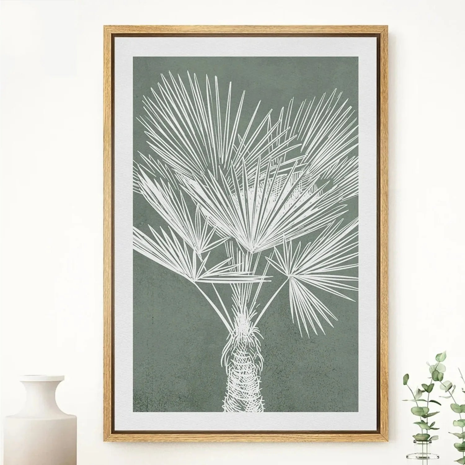TropicalTranquil - Elegant botanisk veggplakat