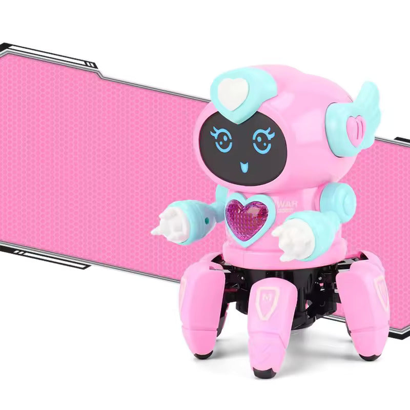 RoboGroove - interaktiv syngende og dansende robot med fargerike LED-lys