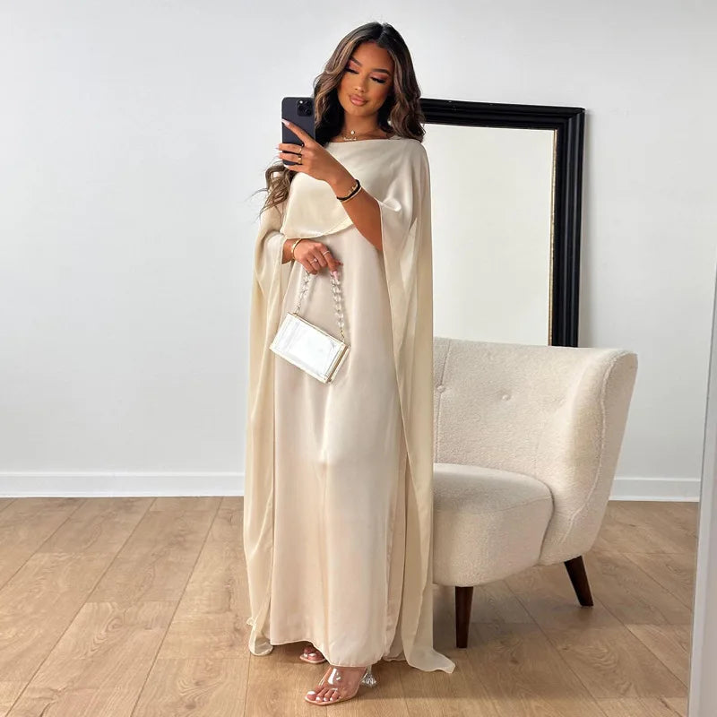 Jennifer - Elegant kappe maxi kjole
