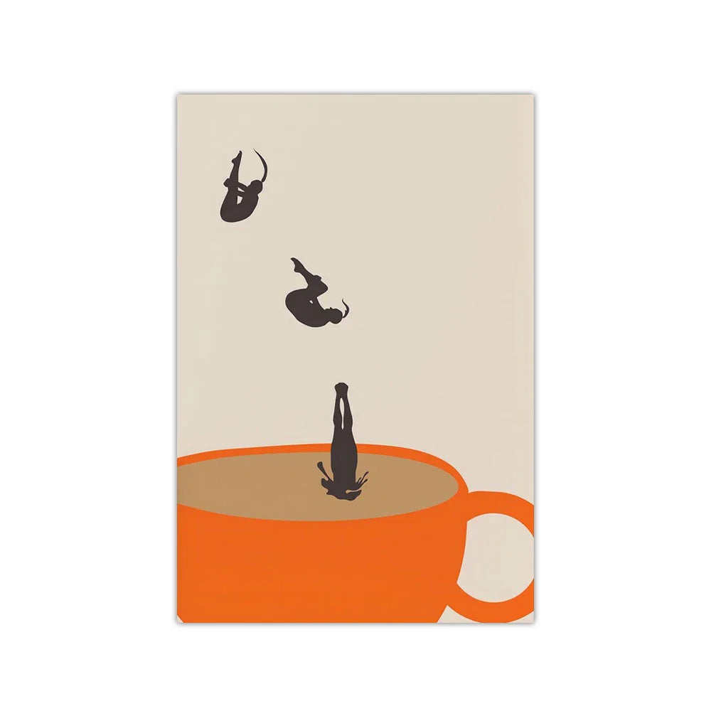MugDive - Snodige kaffeinspirerte kunstplakater