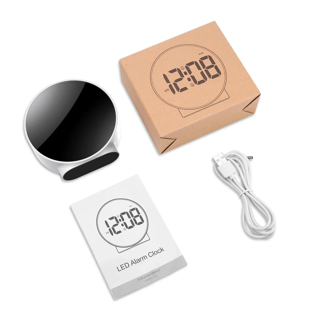 BrightTime – Digital LED-vekkerklokke med USB-lading