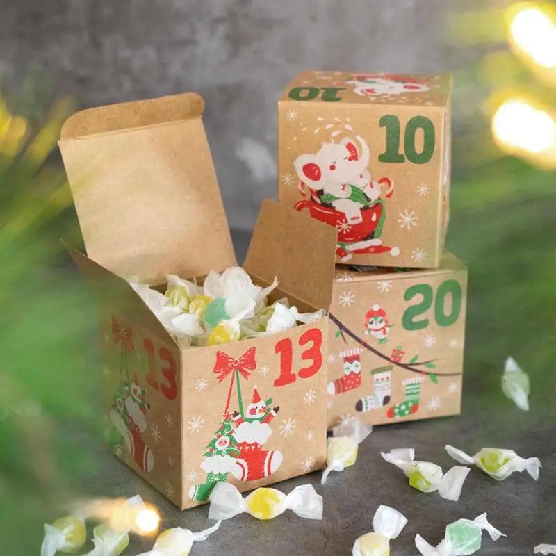 24 dager DIY kalender nedtelling juledekorasjon