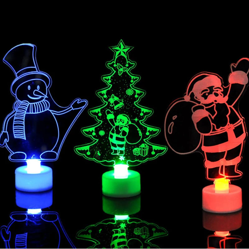 FrostyGlow - fargerike LED-snømannlys