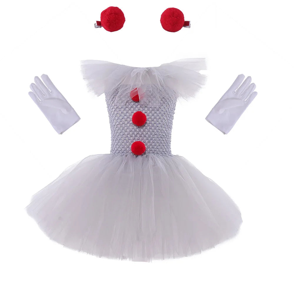 Charlotte Creepy Clown Tutu-kjole