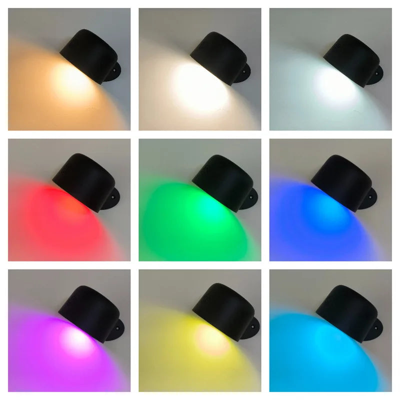 LumeGlow - Moderne vegglampe med justerbar farge- og lysstyrkekontroll