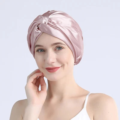 Josephine - Luksuriøs satengvridet turban hårinnpakning
