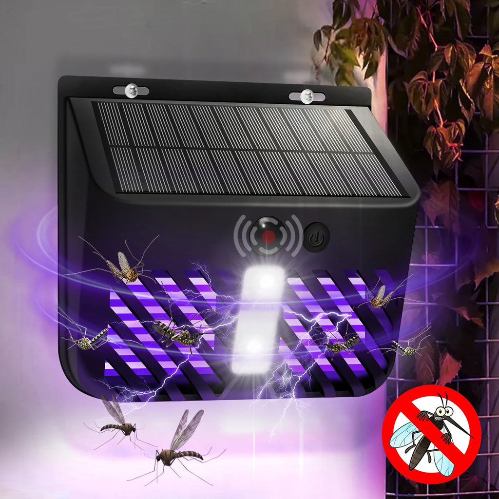 Solcellelampe for insektdreper