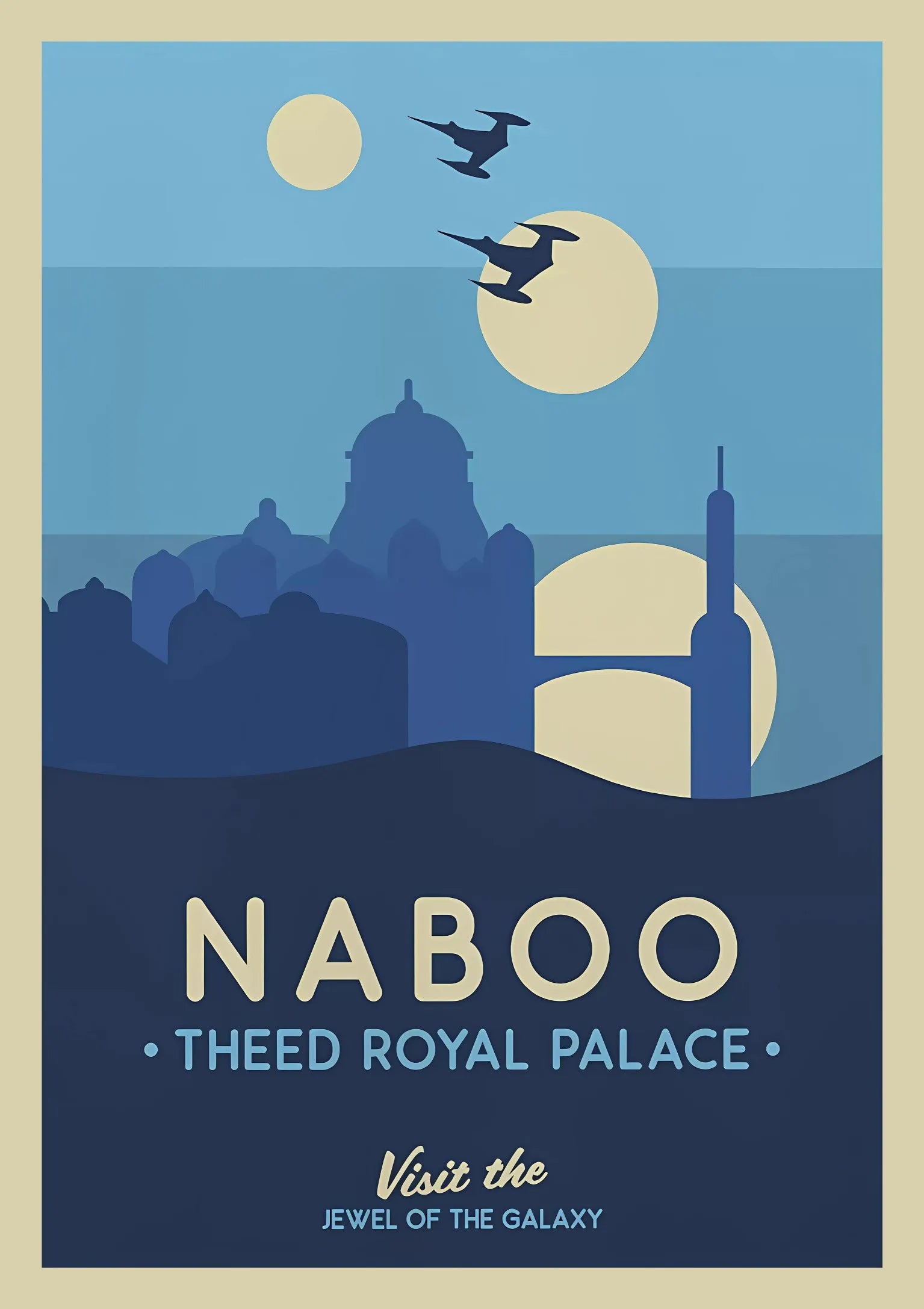 GalacticGetaways - Klassisk Star Wars-reiseplakat