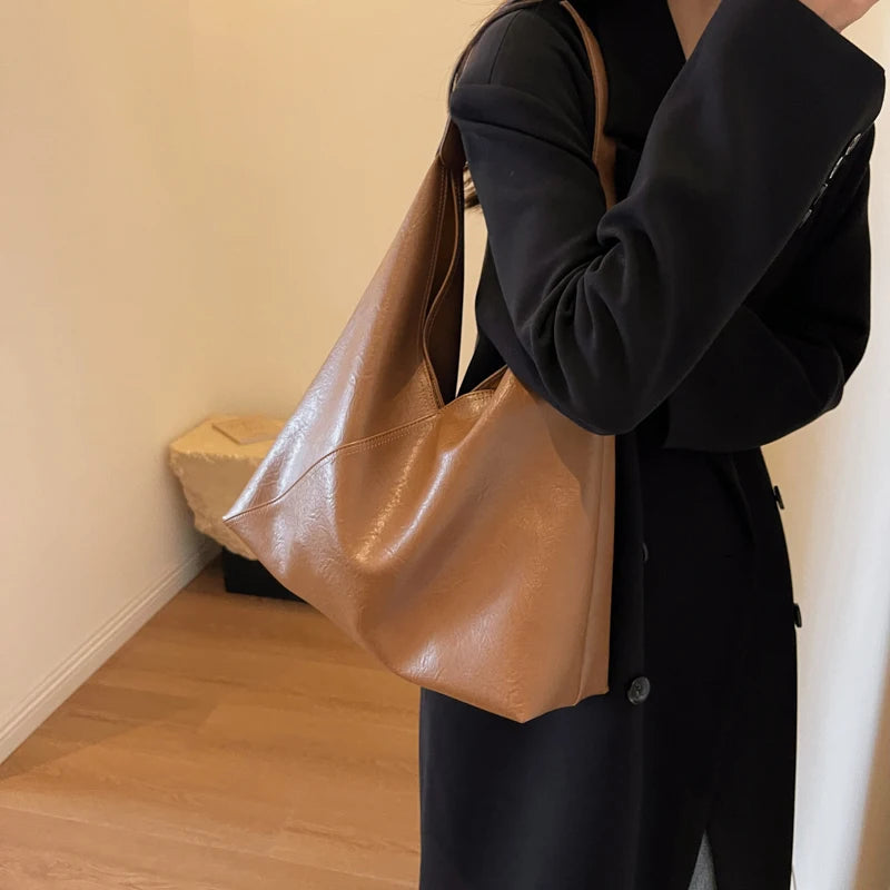 2024 Trend Female Simple Underarm Hobo Handbag