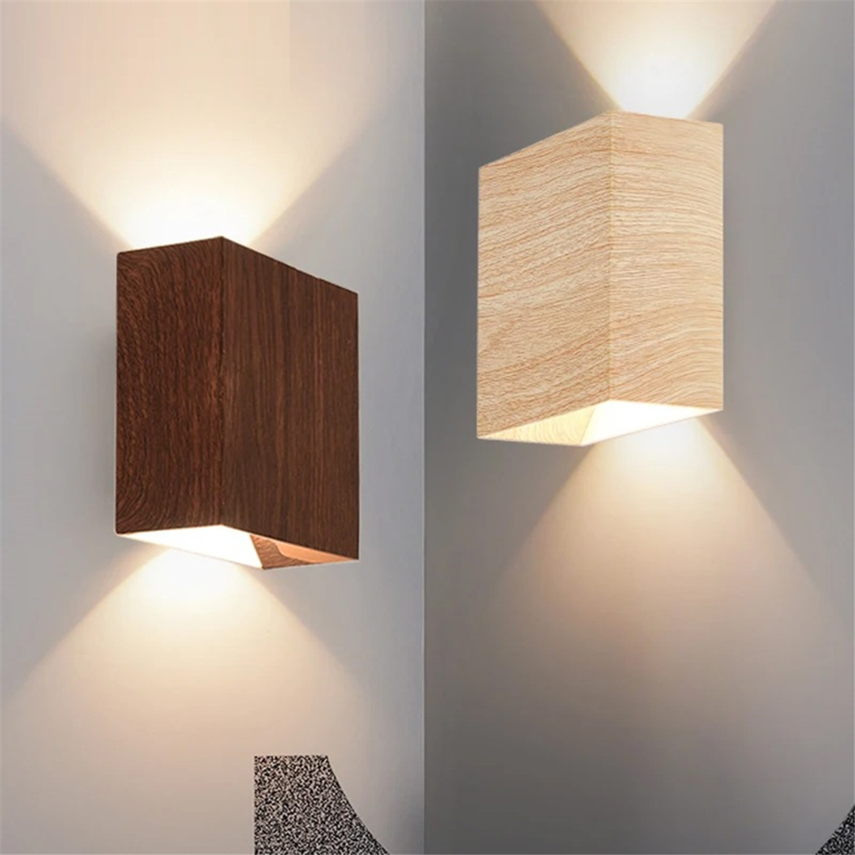 NordLys vegglampe i tre – Minimalistisk vegglampe