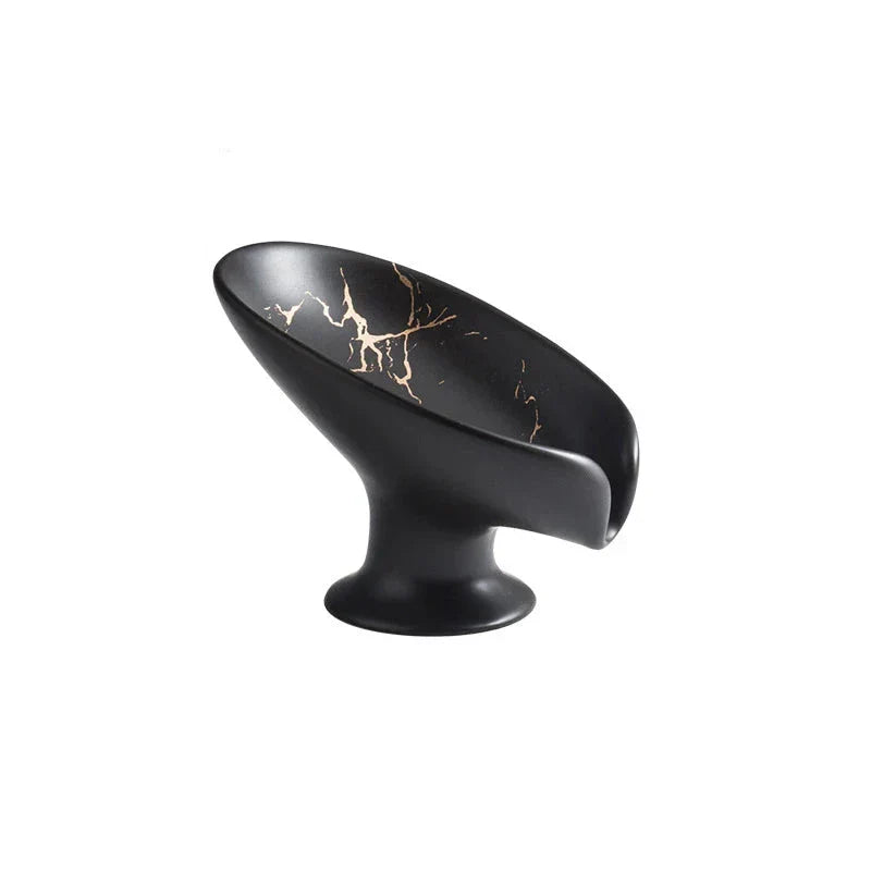 LuxeLeaf - Elegant bladformet såpeskål for badet