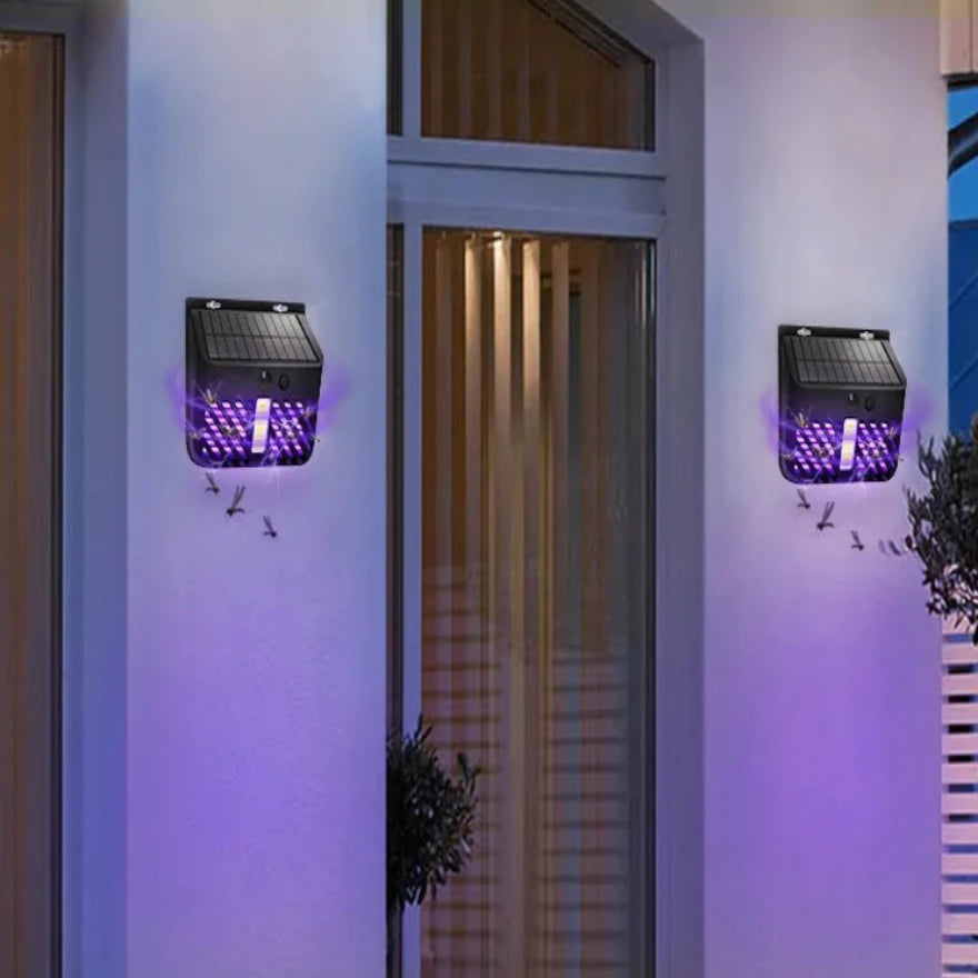 Solcellelampe for insektdreper
