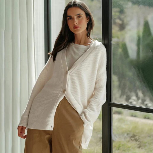 Julia - Elegant og uanstrengt oversized strikkegenser