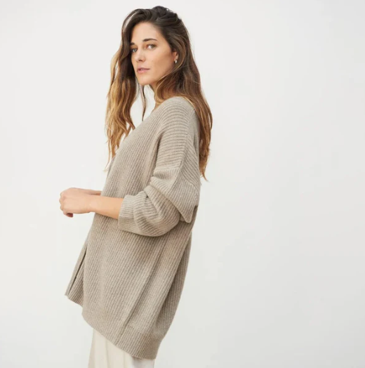 Julia - Elegant og uanstrengt oversized strikkegenser